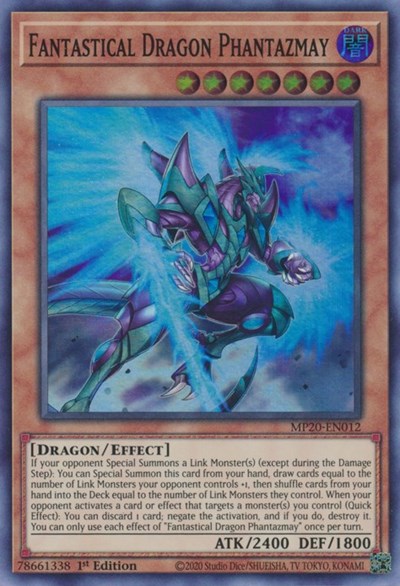 Fantastical Dragon Phantazmay [MP20-EN012] Super Rare | Shuffle n Cut Hobbies & Games