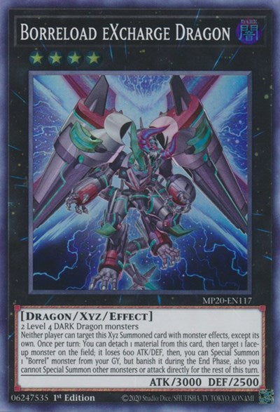 Borreload eXcharge Dragon [MP20-EN117] Super Rare | Shuffle n Cut Hobbies & Games