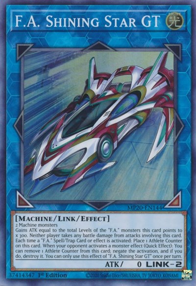 F.A. Shining Star GT [MP20-EN144] Super Rare | Shuffle n Cut Hobbies & Games