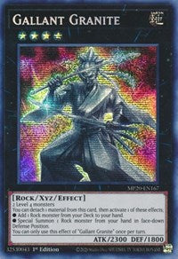 Gallant Granite [MP20-EN167] Prismatic Secret Rare | Shuffle n Cut Hobbies & Games