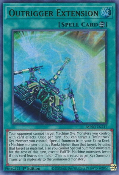 Outrigger Extension [MP20-EN217] Ultra Rare | Shuffle n Cut Hobbies & Games