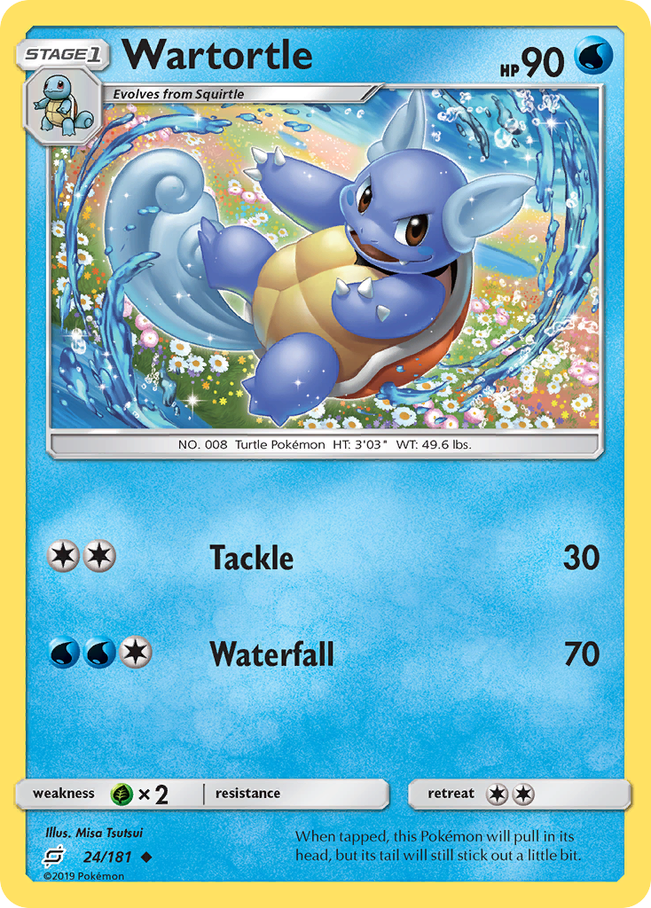 Wartortle (24/181) [Sun & Moon: Team Up] | Shuffle n Cut Hobbies & Games