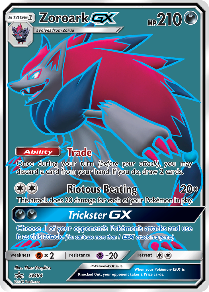 Zoroark GX (SM84) [Sun & Moon: Black Star Promos] | Shuffle n Cut Hobbies & Games