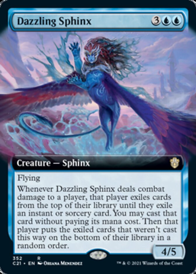 Dazzling Sphinx (Extended Art) [Commander 2021] | Shuffle n Cut Hobbies & Games