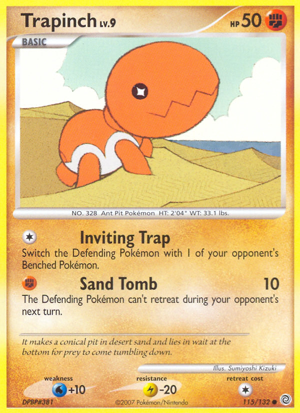 Trapinch (115/132) [Diamond & Pearl: Secret Wonders] | Shuffle n Cut Hobbies & Games