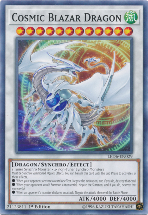 Cosmic Blazar Dragon [LED6-EN029] Common | Shuffle n Cut Hobbies & Games