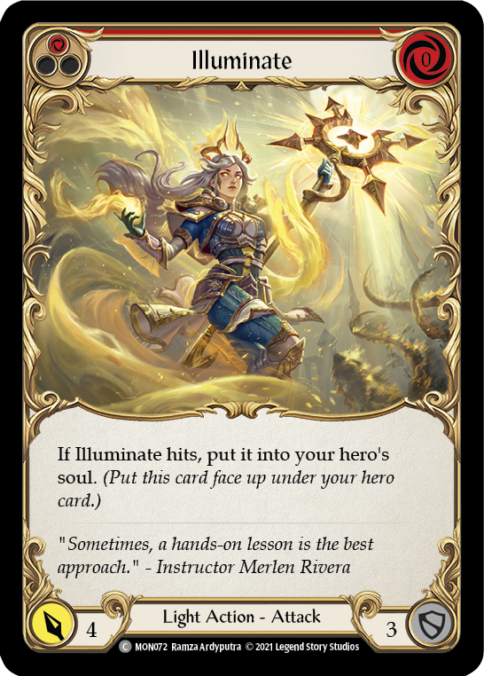 Illuminate (Red) [MON072] 1st Edition Normal | Shuffle n Cut Hobbies & Games