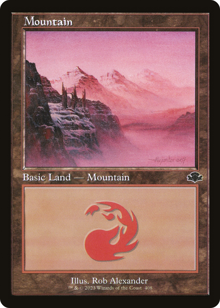 Mountain (408) (Retro) [Dominaria Remastered] | Shuffle n Cut Hobbies & Games