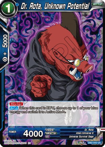 Dr. Rota, Unknown Potential (Reprint) (DB2-042) [Battle Evolution Booster] | Shuffle n Cut Hobbies & Games