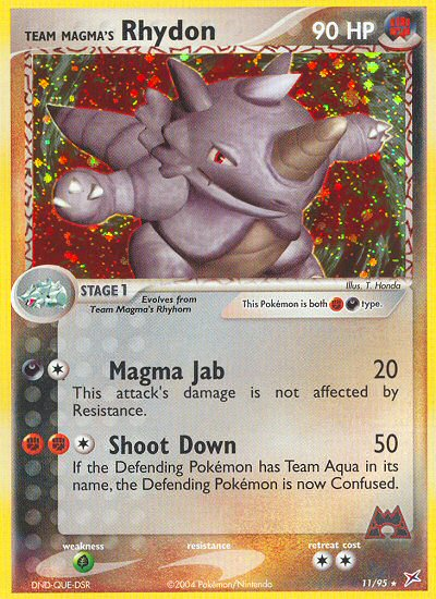 Team Magma's Rhydon (11/95) [EX: Team Magma vs Team Aqua] | Shuffle n Cut Hobbies & Games