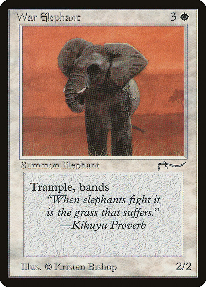 War Elephant (Light Mana Cost) [Arabian Nights] | Shuffle n Cut Hobbies & Games