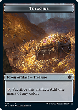 Treasure // Treasure Double-Sided Token [Starter Commander Decks] | Shuffle n Cut Hobbies & Games