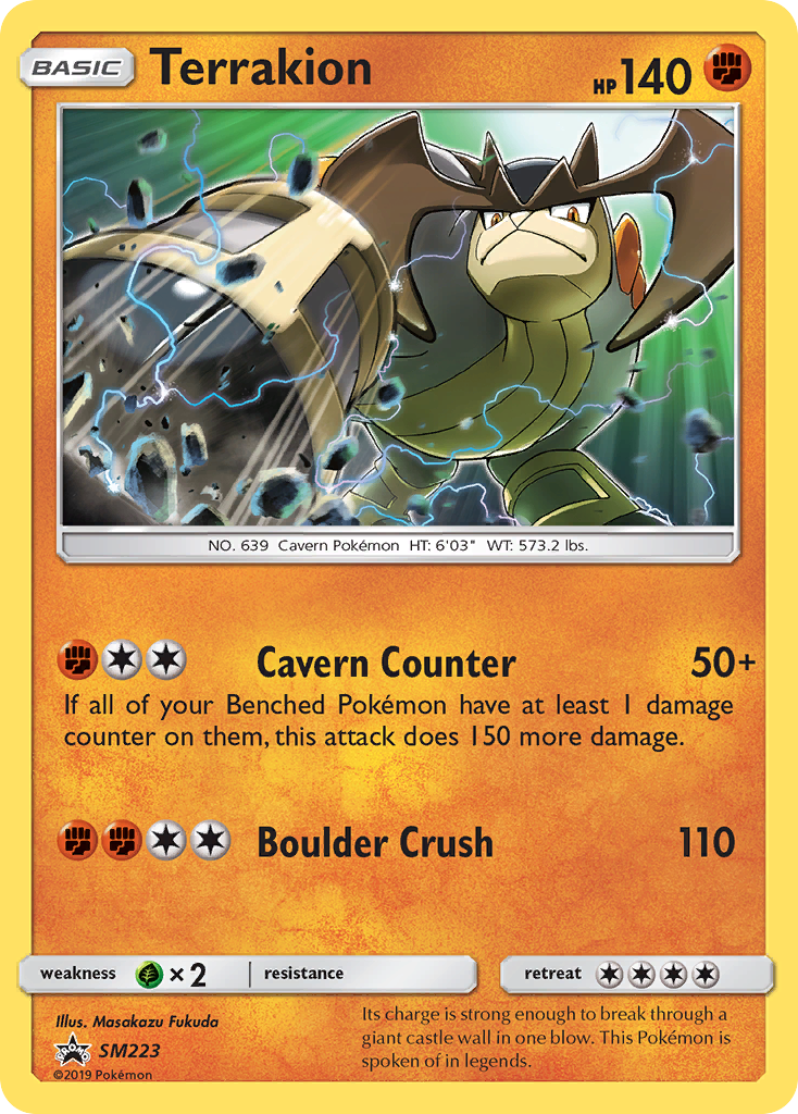 Terrakion (SM223) [Sun & Moon: Black Star Promos] | Shuffle n Cut Hobbies & Games