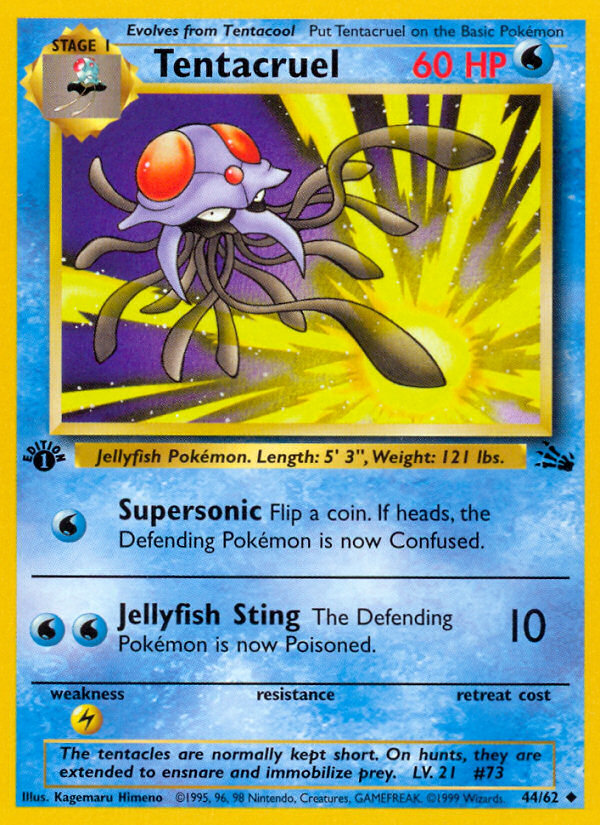 Tentacruel (44/62) [Fossil 1st Edition] | Shuffle n Cut Hobbies & Games