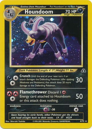 Houndoom (4/75) [Neo Discovery Unlimited] | Shuffle n Cut Hobbies & Games