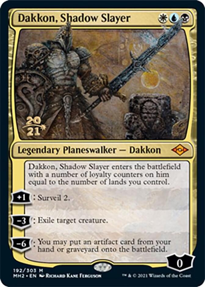 Dakkon, Shadow Slayer [Modern Horizons 2 Prerelease Promos] | Shuffle n Cut Hobbies & Games