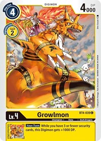 BT04: Growlmon | Shuffle n Cut Hobbies & Games