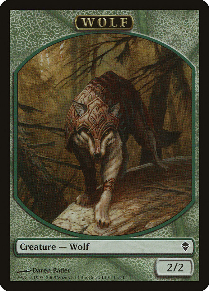 Wolf Token [Zendikar Tokens] | Shuffle n Cut Hobbies & Games