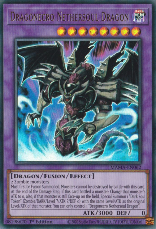 Dragonecro Nethersoul Dragon [MAMA-EN062] Ultra Rare | Shuffle n Cut Hobbies & Games