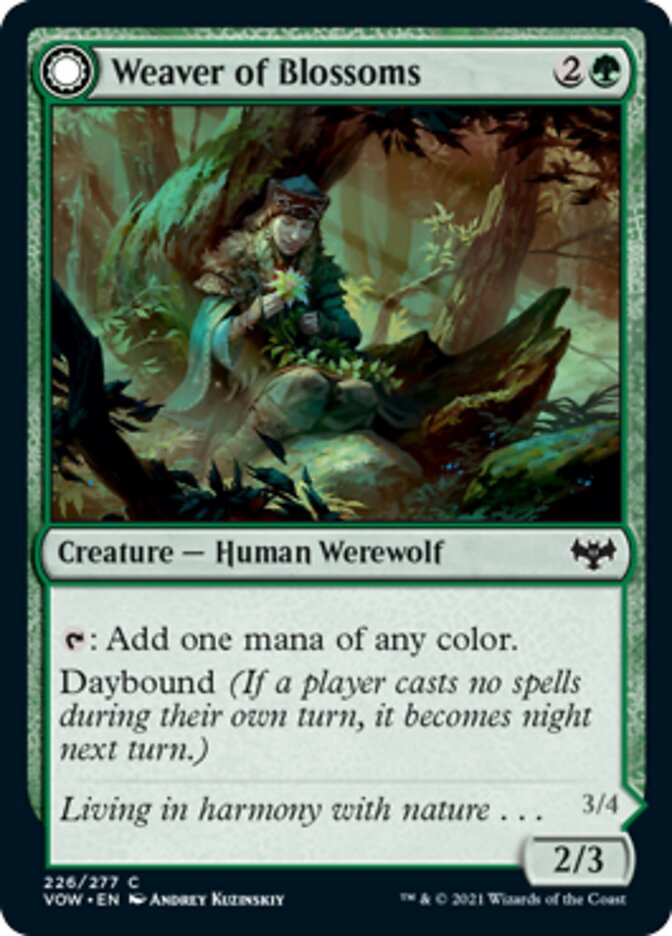 Weaver of Blossoms // Blossom-Clad Werewolf [Innistrad: Crimson Vow] | Shuffle n Cut Hobbies & Games