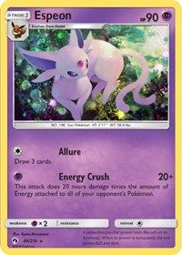 Espeon (89/214) (Cosmos Holo) (Blister Exclusive) [Sun & Moon: Lost Thunder] | Shuffle n Cut Hobbies & Games