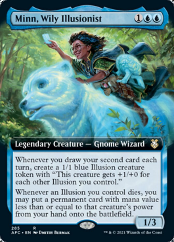 Minn, Wily Illusionist (Extended Art) [Dungeons & Dragons: Adventures in the Forgotten Realms Commander] | Shuffle n Cut Hobbies & Games