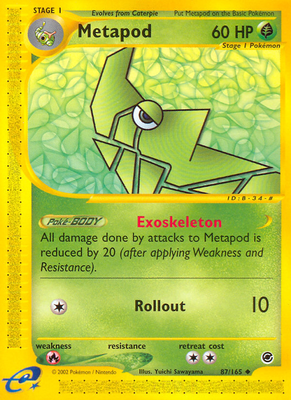 Metapod (87/165) [Expedition: Base Set] | Shuffle n Cut Hobbies & Games