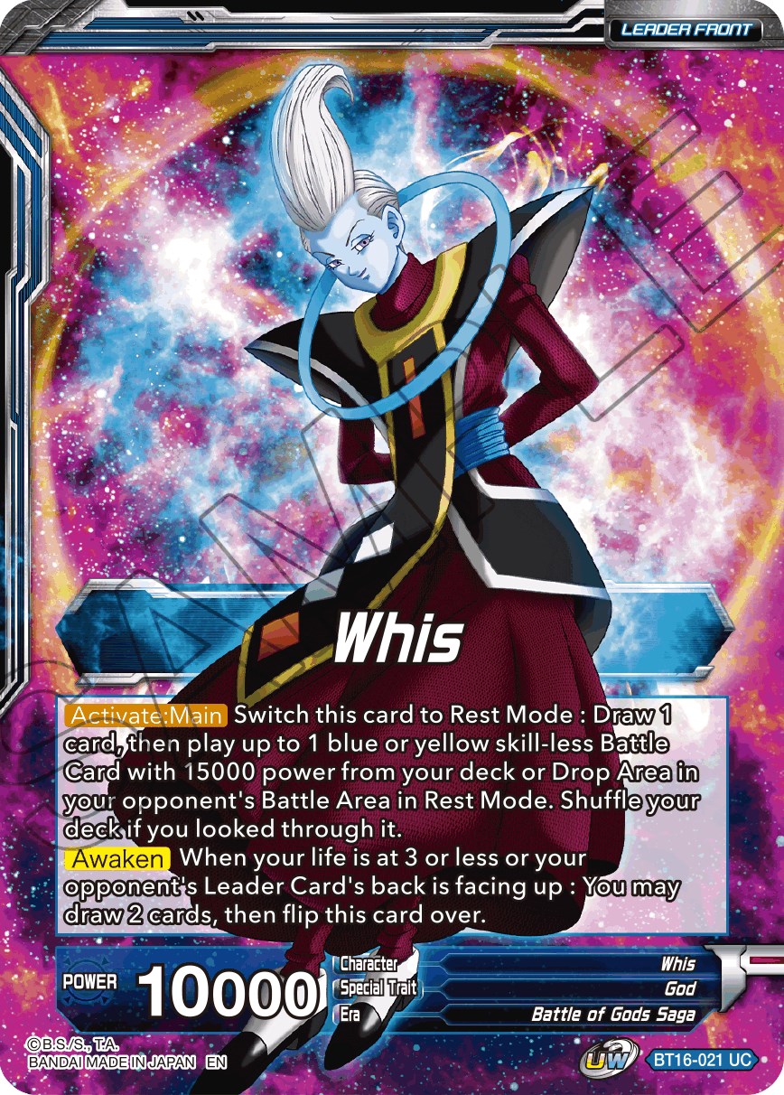 Whis // Whis, Invitation to Battle (BT16-021) [Realm of the Gods Prerelease Promos] | Shuffle n Cut Hobbies & Games