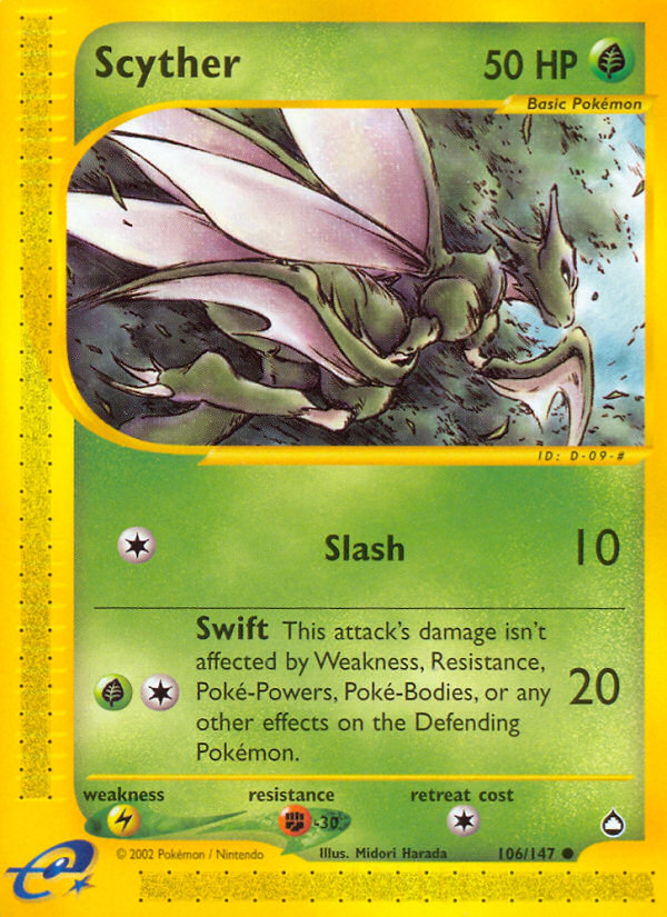 Scyther (106/147) [Aquapolis] | Shuffle n Cut Hobbies & Games