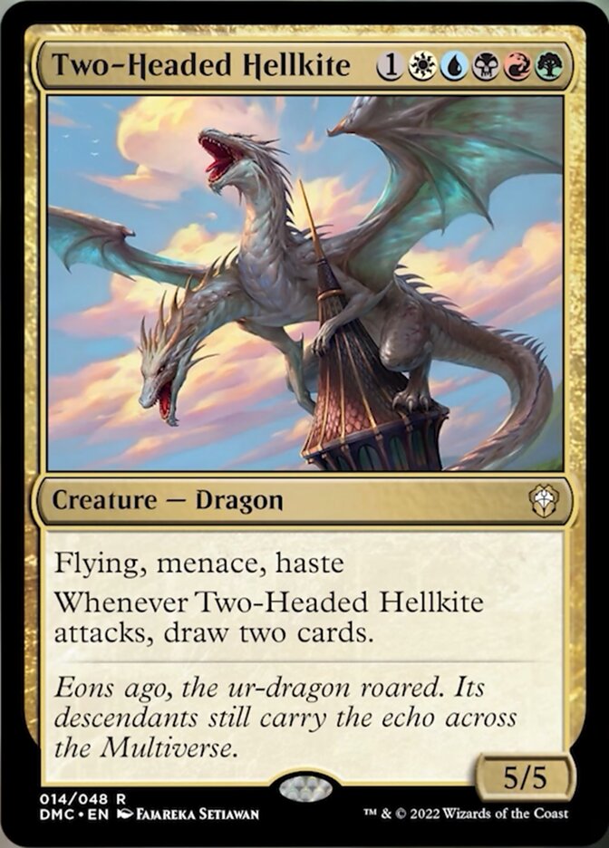 Two-Headed Hellkite [Dominaria United Commander] | Shuffle n Cut Hobbies & Games