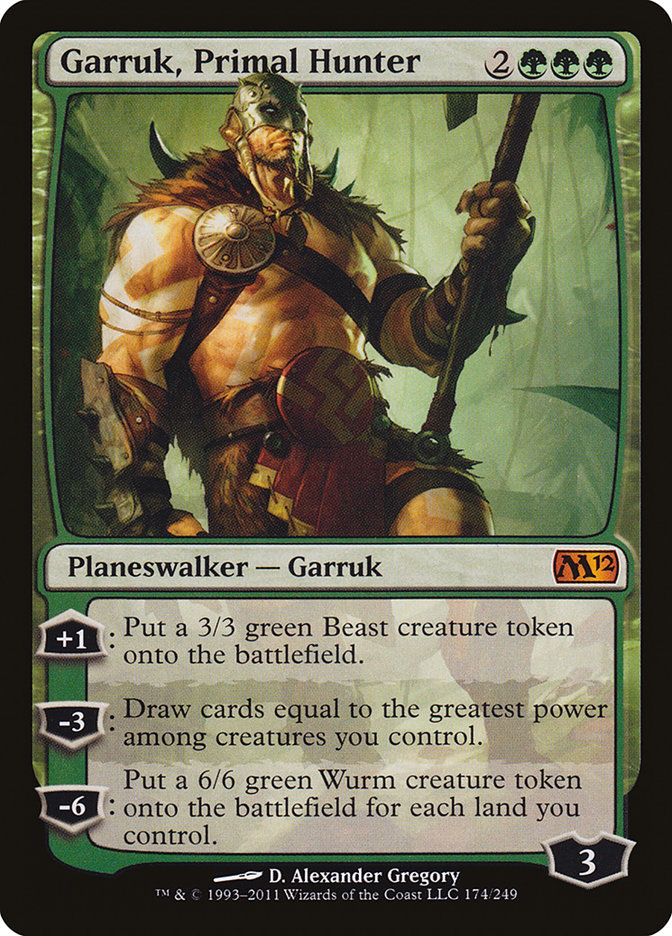 Garruk, Primal Hunter [Magic 2012] | Shuffle n Cut Hobbies & Games