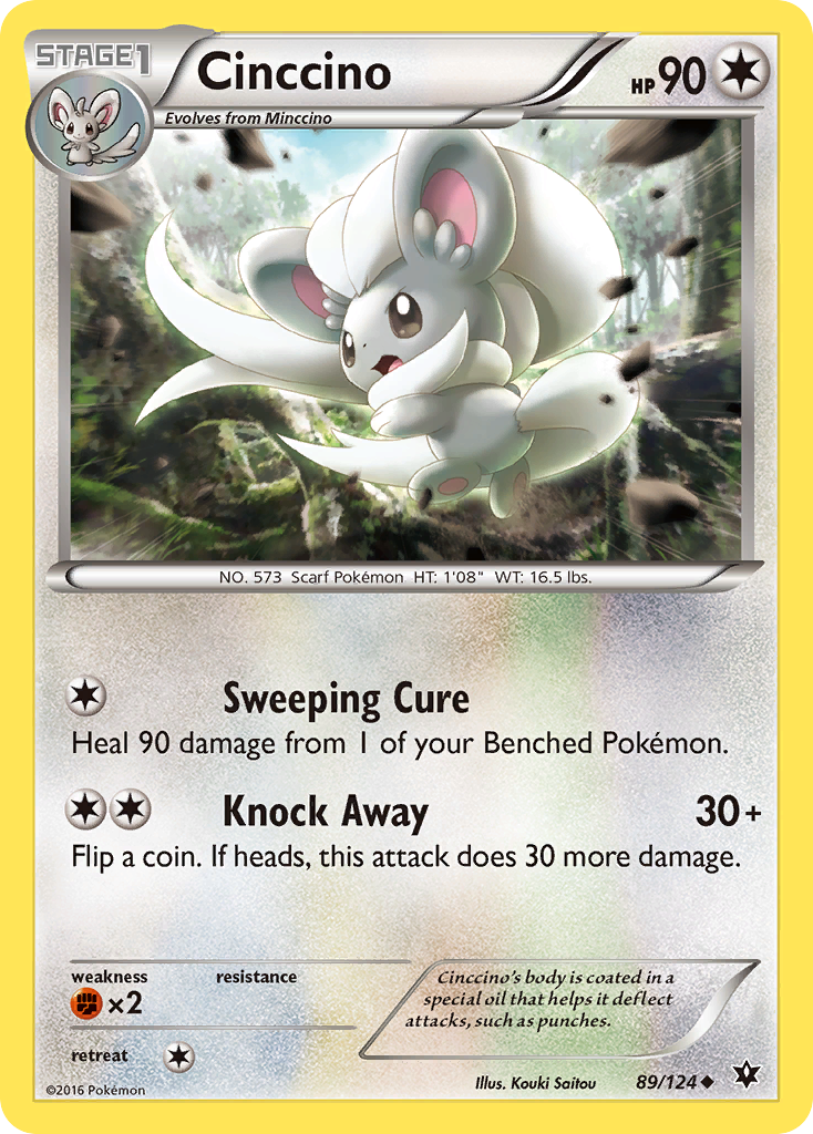 Cinccino (89/124) [XY: Fates Collide] | Shuffle n Cut Hobbies & Games