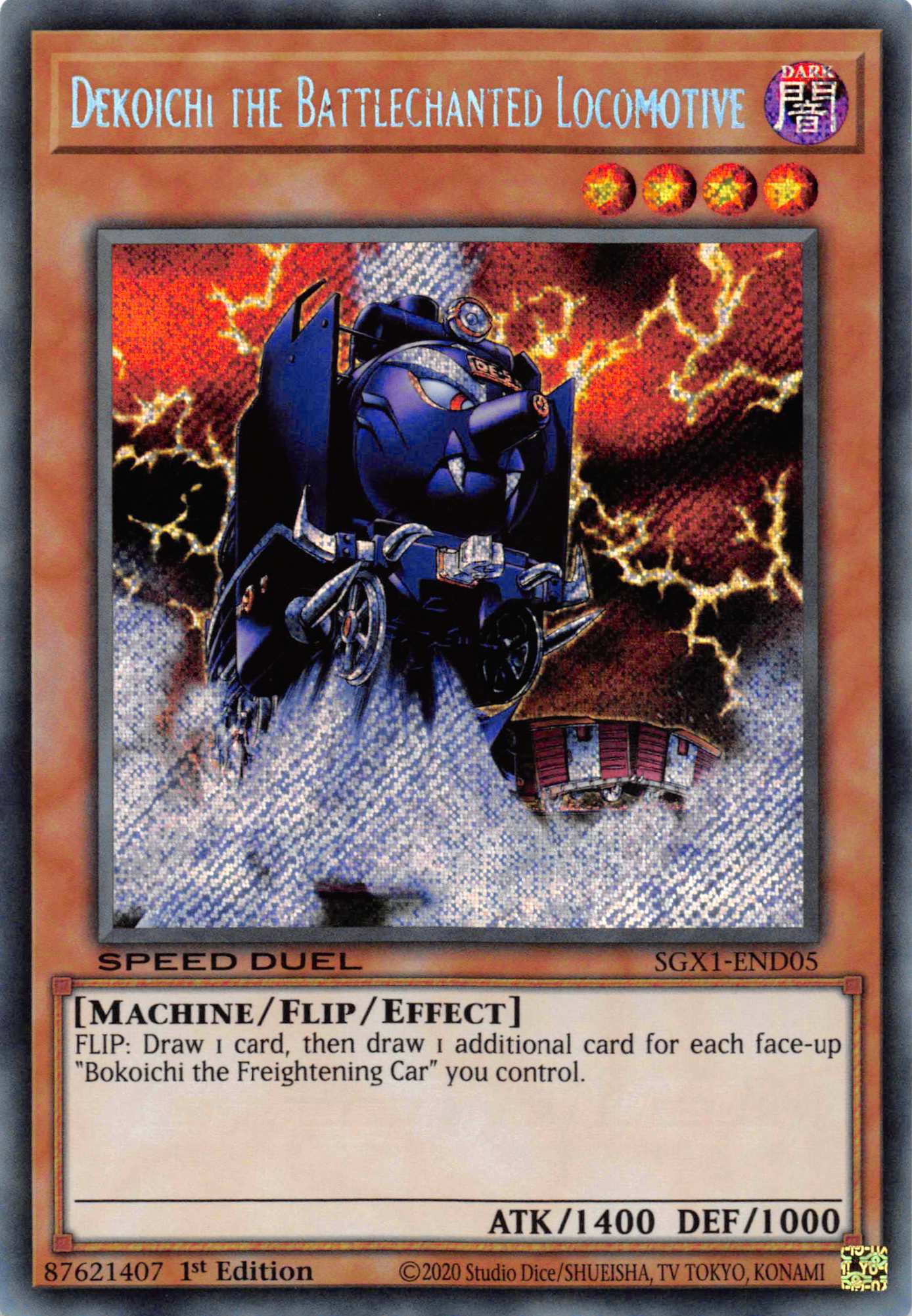 Dekoichi the Battlechanted Locomotive [SGX1-END05] Secret Rare | Shuffle n Cut Hobbies & Games