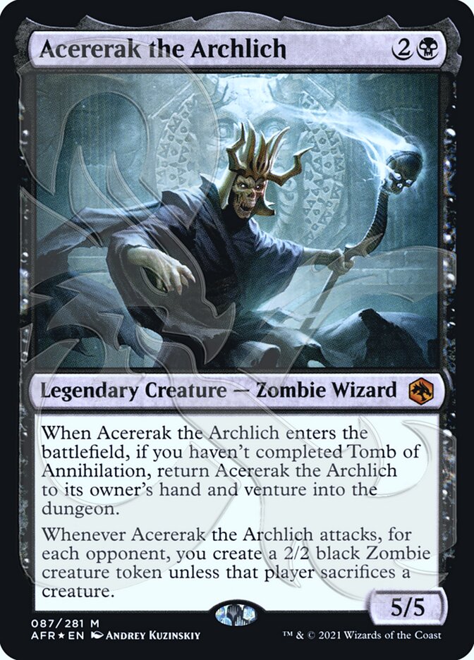 Acererak the Archlich (Ampersand Promo) [Dungeons & Dragons: Adventures in the Forgotten Realms Promos] | Shuffle n Cut Hobbies & Games