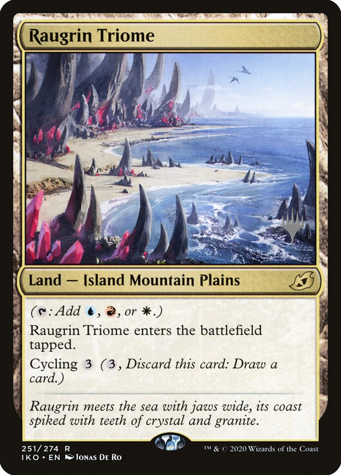 Raugrin Triome (Promo Pack) [Ikoria: Lair of Behemoths Promos] | Shuffle n Cut Hobbies & Games