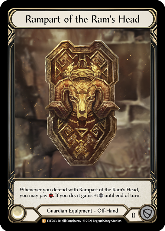 Rampart of the Ram's Head [ELE203] (Tales of Aria)  1st Edition Cold Foil | Shuffle n Cut Hobbies & Games