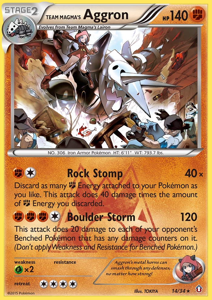 Team Magma's Aggron (14/34) [XY: Double Crisis] | Shuffle n Cut Hobbies & Games