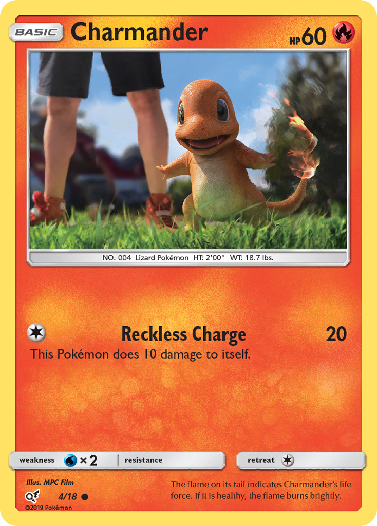 Charmander (4/18) [Sun & Moon: Detective Pikachu] | Shuffle n Cut Hobbies & Games