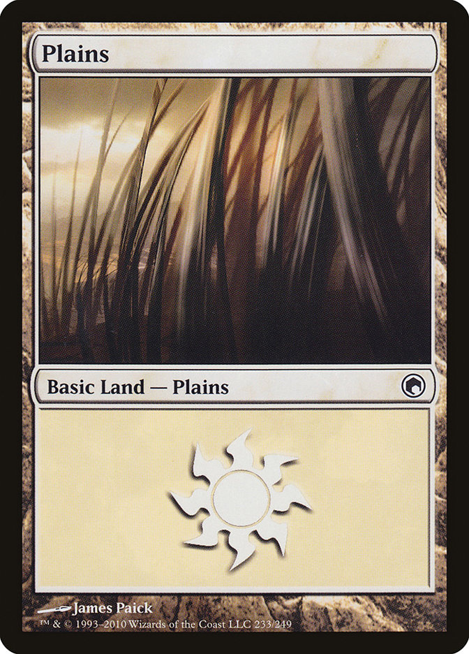 Plains (233) [Scars of Mirrodin] | Shuffle n Cut Hobbies & Games