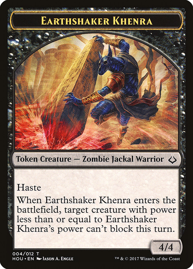 Earthshaker Khenra Token [Hour of Devastation Tokens] | Shuffle n Cut Hobbies & Games