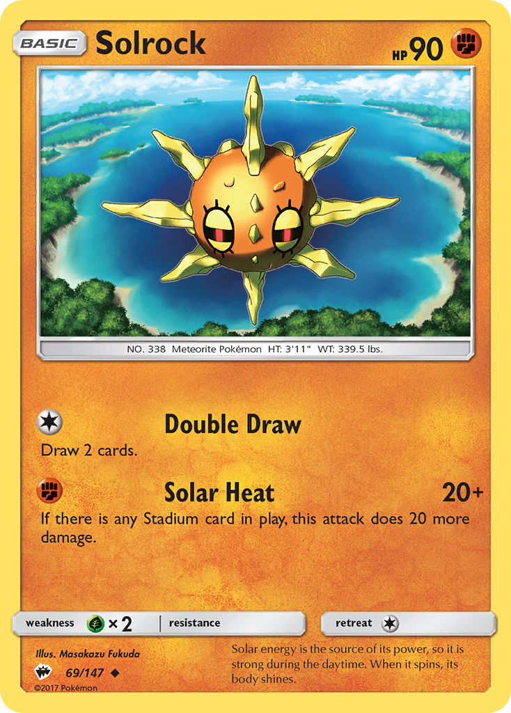 Solrock (69/147) [Sun & Moon: Burning Shadows] | Shuffle n Cut Hobbies & Games