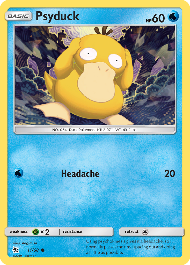 Psyduck (11/68) [Sun & Moon: Hidden Fates] | Shuffle n Cut Hobbies & Games