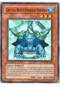 Crystal Beast Emerald Tortoise [FOTB-EN003] Common | Shuffle n Cut Hobbies & Games