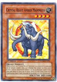 Crystal Beast Amber Mammoth [FOTB-EN005] Common | Shuffle n Cut Hobbies & Games