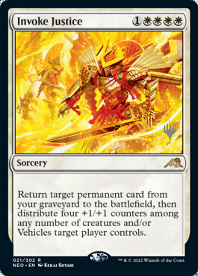 Invoke Justice (Promo Pack) [Kamigawa: Neon Dynasty Promos] | Shuffle n Cut Hobbies & Games