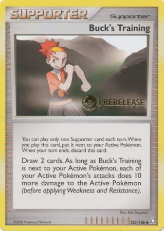 Bucks Training (130/146) (Prerelease Promo) [Diamond & Pearl: Legends Awakened] | Shuffle n Cut Hobbies & Games