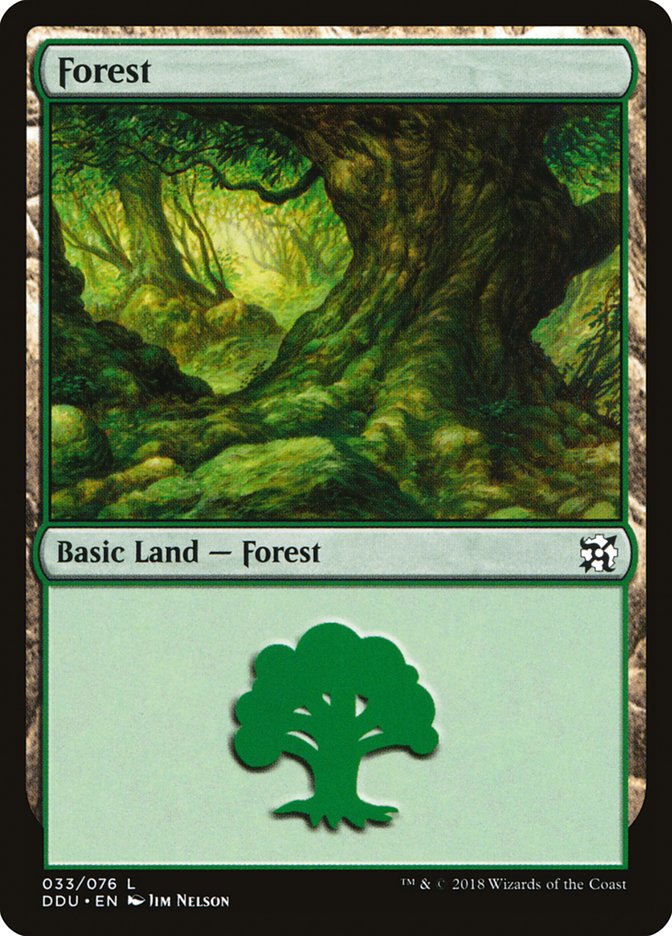 Forest (33) [Duel Decks: Elves vs. Inventors] | Shuffle n Cut Hobbies & Games