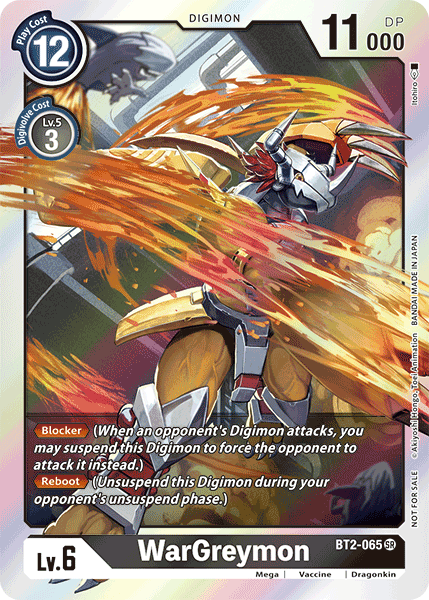 WarGreymon [BT2-065] (Alternative Art - Box Topper) [Classic Collection] | Shuffle n Cut Hobbies & Games