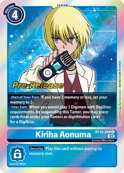 Kiriha Aonuma [BT10-088] [Xros Encounter Pre-Release Cards] | Shuffle n Cut Hobbies & Games