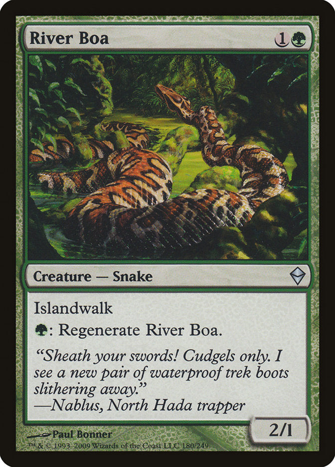 River Boa [Zendikar] | Shuffle n Cut Hobbies & Games